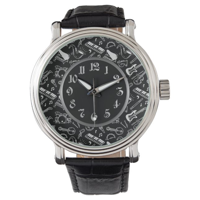 Montre Motif Black & White Instruments (devant)