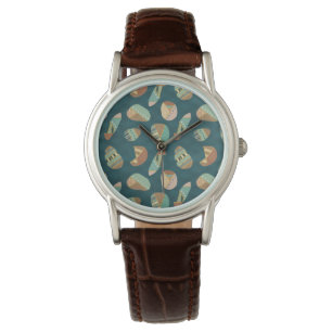 Montre Motif bleu extérieur d'étape de Geo