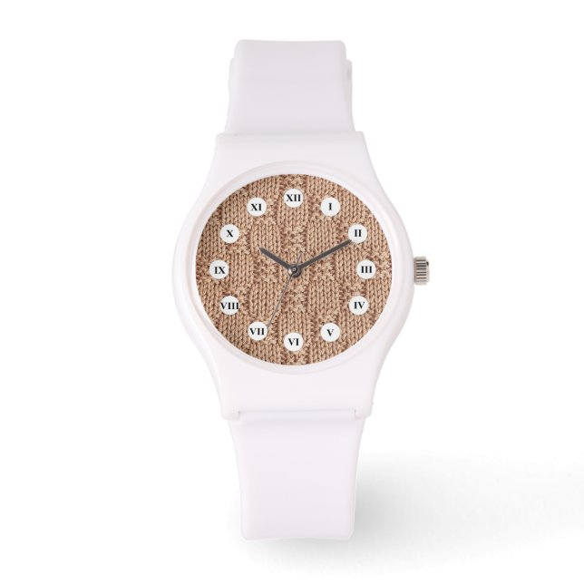 Montre Motif Bubble Knit Stitch par Shirley Taylor (Recto)