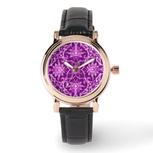 Montre Motif chinois Art Nouveau - Amethyst violet