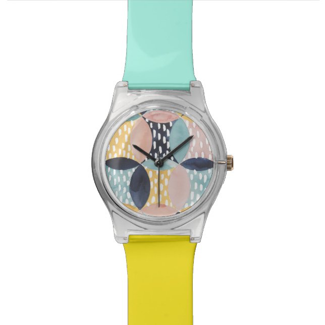 Montre Motif circulaire Abstrait (Fermer)