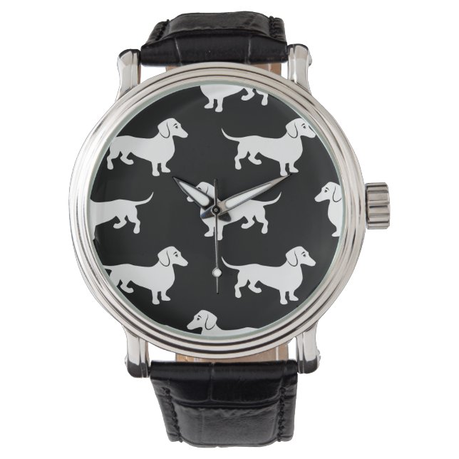 Montre Motif Dachshund de base (devant)