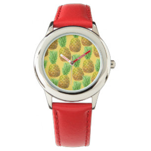 Montre Motif d'aquarelle ananas