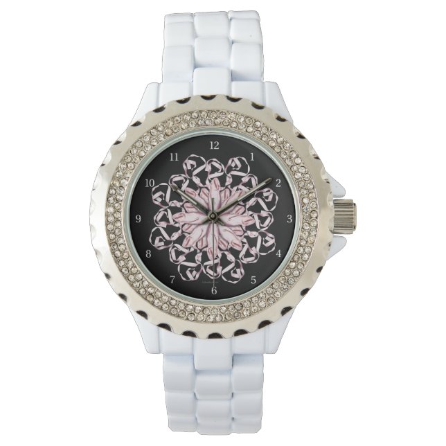 Montre Motif de ballet (rose) (devant)