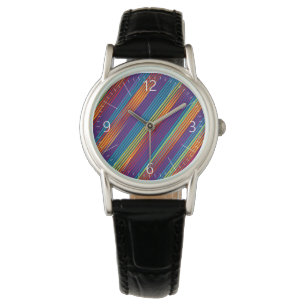 Montre Motif de bandes colorées