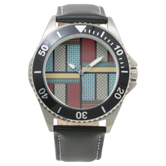 Montre Motif de bloc mexicain 1 (devant)