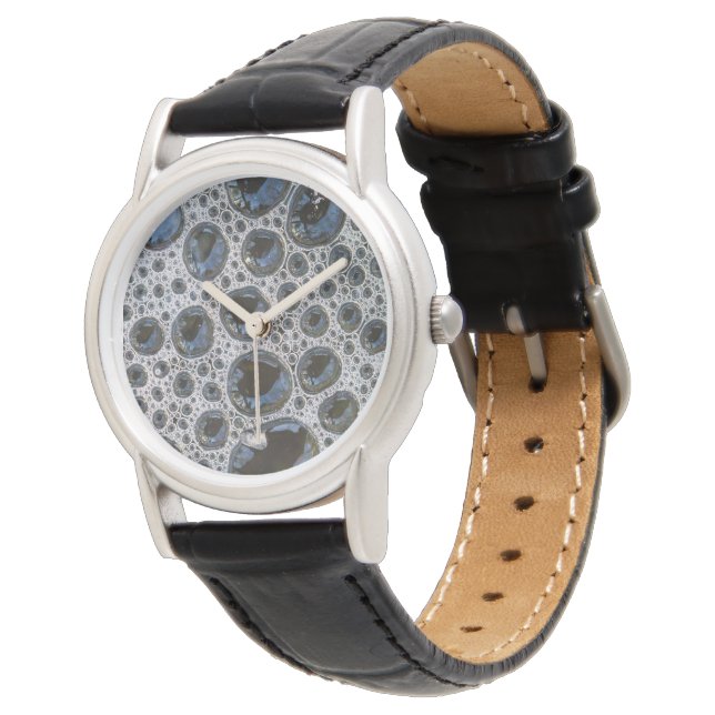 Montre Motif de bulle abstrait (Incliné)