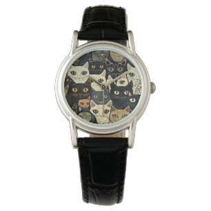 Montre Motif de chat Artsy