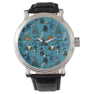 Montre Motif de chats Kitty Corner