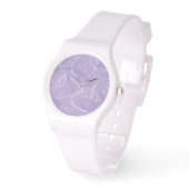 Montre Motif de coeur pourpre (Angle)