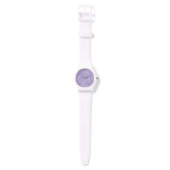 Montre Motif de coeur pourpre (Sangle)