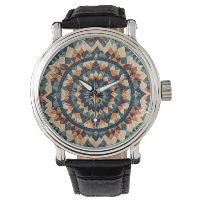 Montre Motif de courtepointe Kaleidoscope (devant)