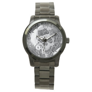 Montre Motif de crâne du peloton   de suicide