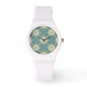 Montre Motif de damassé avec les éléments abstraits