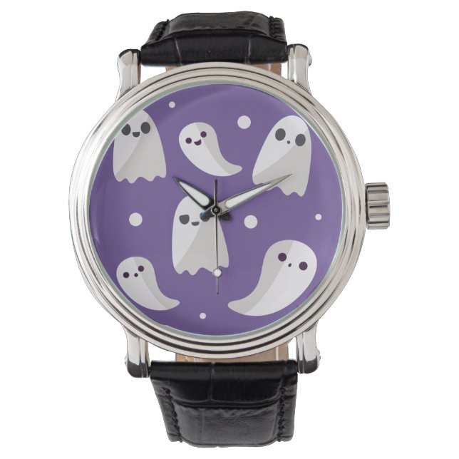 Montre Motif de fantôme mou d'Halloween (devant)