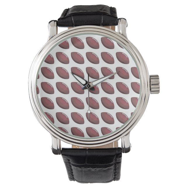 Montre Motif de football peint (devant)