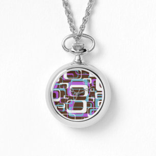 MONTRE MOTIF DE FORMES RÉTRO