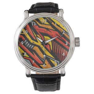 Montre Motif de grunge super coloré