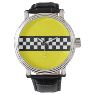 Montre Motif de la bande de contrôle de taxi