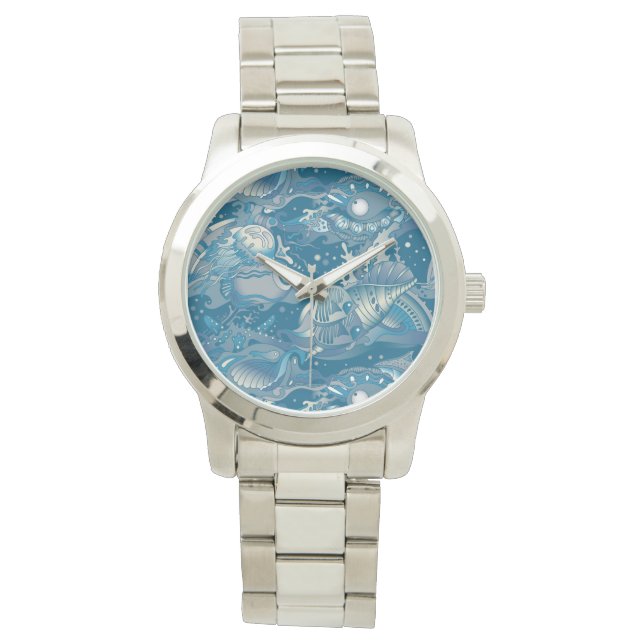 Montre Motif de la mer tropicale (devant)