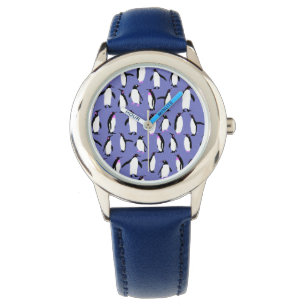 Montre Motif de pingouin d'hiver mignon