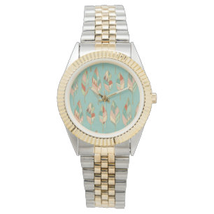 Montre Motif de plume d'aquarelle d'étape   de Geo de