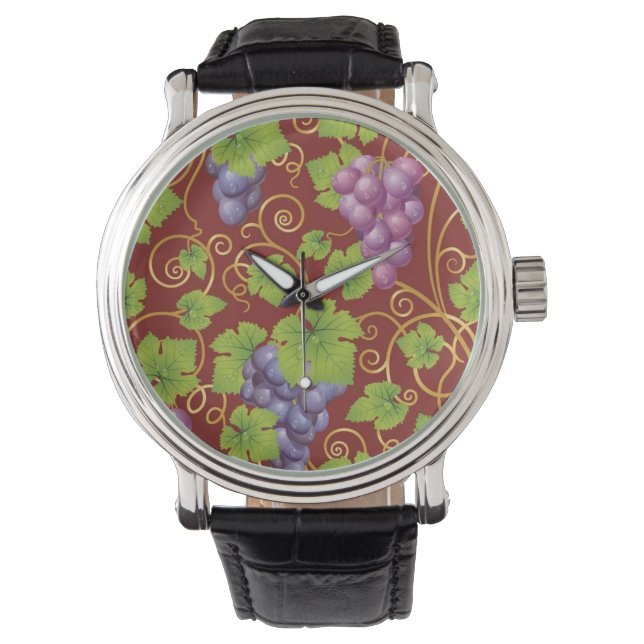 Montre Motif de raisins (devant)