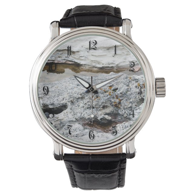 Montre Motif de roches de mer (devant)