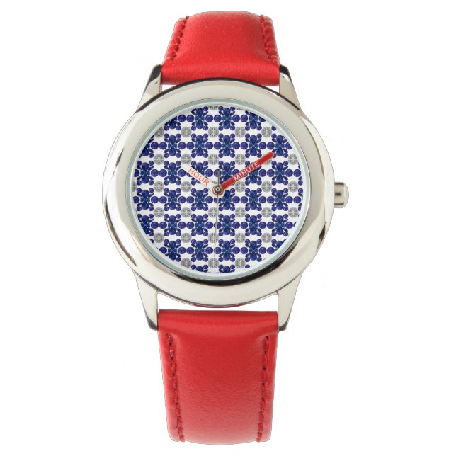 Montre Motif de tortue bleue (devant)
