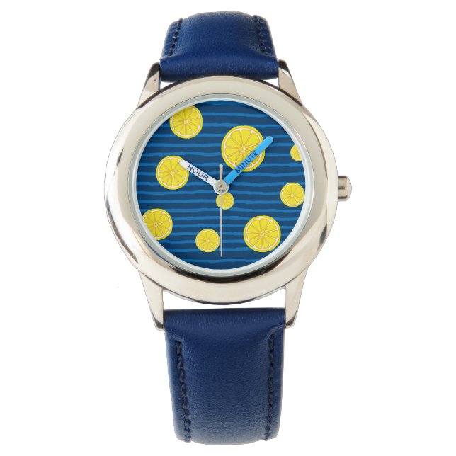 Montre Motif de tranches de citron (devant)