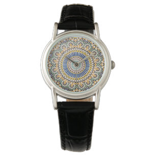 Montre Motif de tuiles géométriques, Maroc