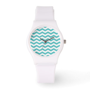 Montre Motif de zigzag nautique de zigzag de chevron de