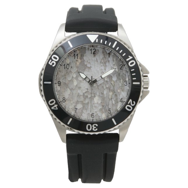 Montre motif d'écorce d'arbre (devant)