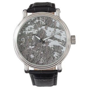 Montre Motif d'écorce de bouleau