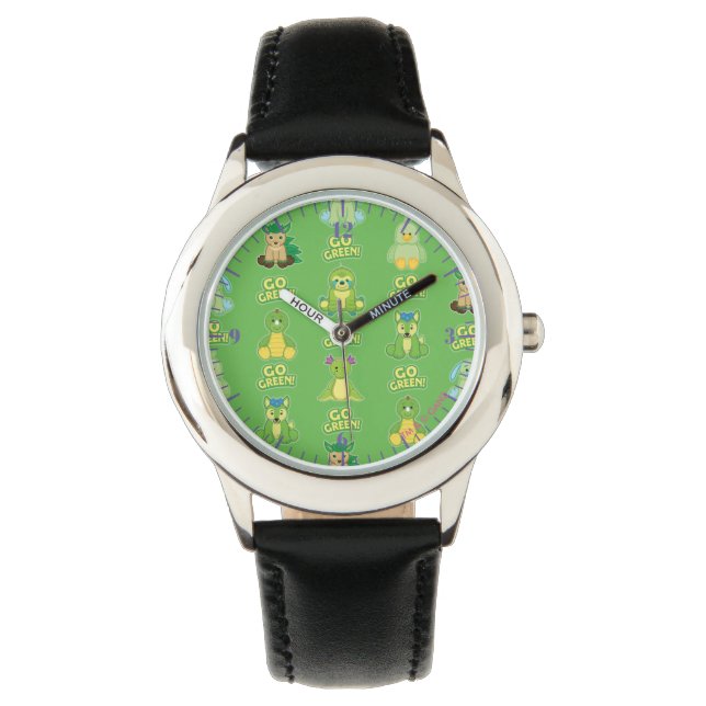 Montre Motif Devenez écolo Webkinz (devant)