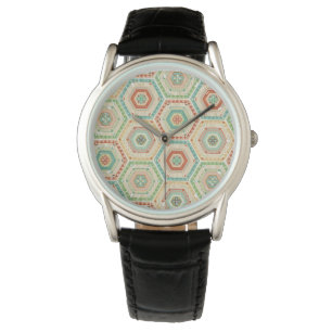 Montre Motif d'hexagone de sud-ouest d'étape de Geo de