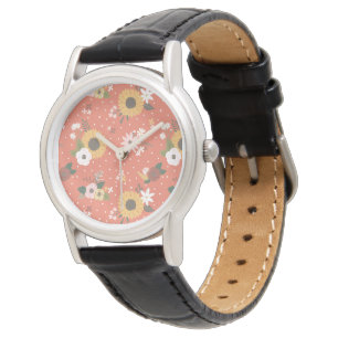 Montre Motif du jardin d'automne