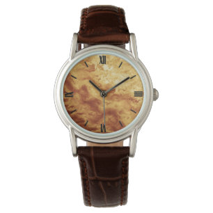 Montre Motif en pierre de Gem, femmes de l'oeil de Tigre