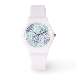 Montre Motif ethnique de Paisley