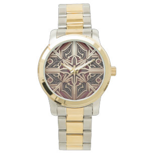 Montre Motif étoile géométrique moderne élégant