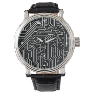 Montre Motif fait sur commande de carte électronique de