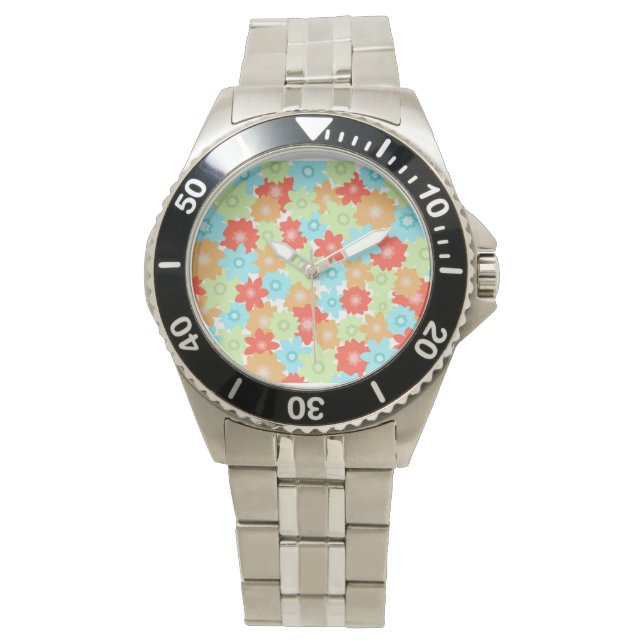 Montre Motif FLEURS (devant)