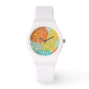 Montre Motif floral 3