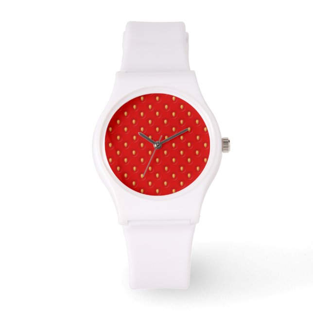 Montre Motif fraise (Recto)