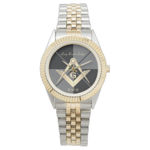 Montre Motif gris Monogram Masonic Lodge Watch