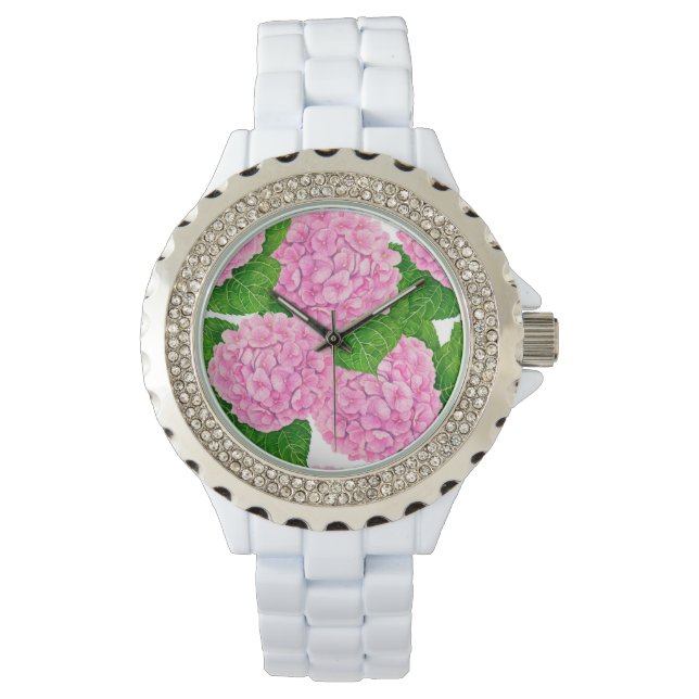 Montre Motif Hydrangea (devant)