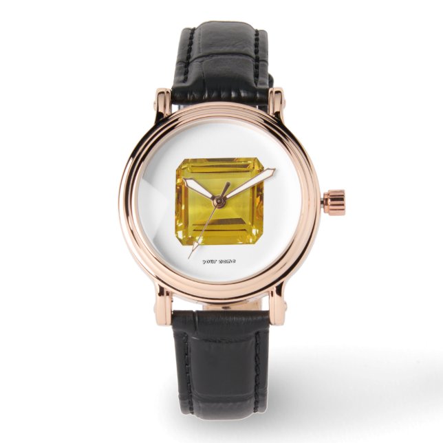 Montre Motif jaune (Recto)