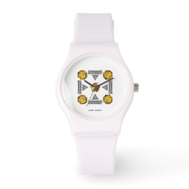 Montre Motif jaune (Recto)
