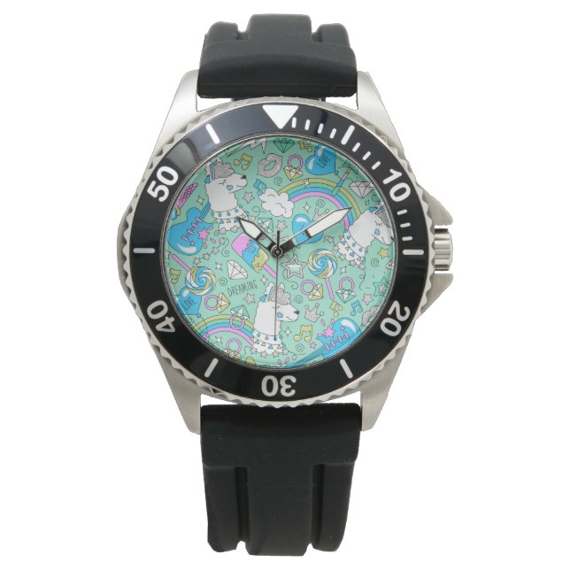 Montre motif lama 2 (devant)