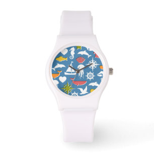 Montre Motif marin de symboles